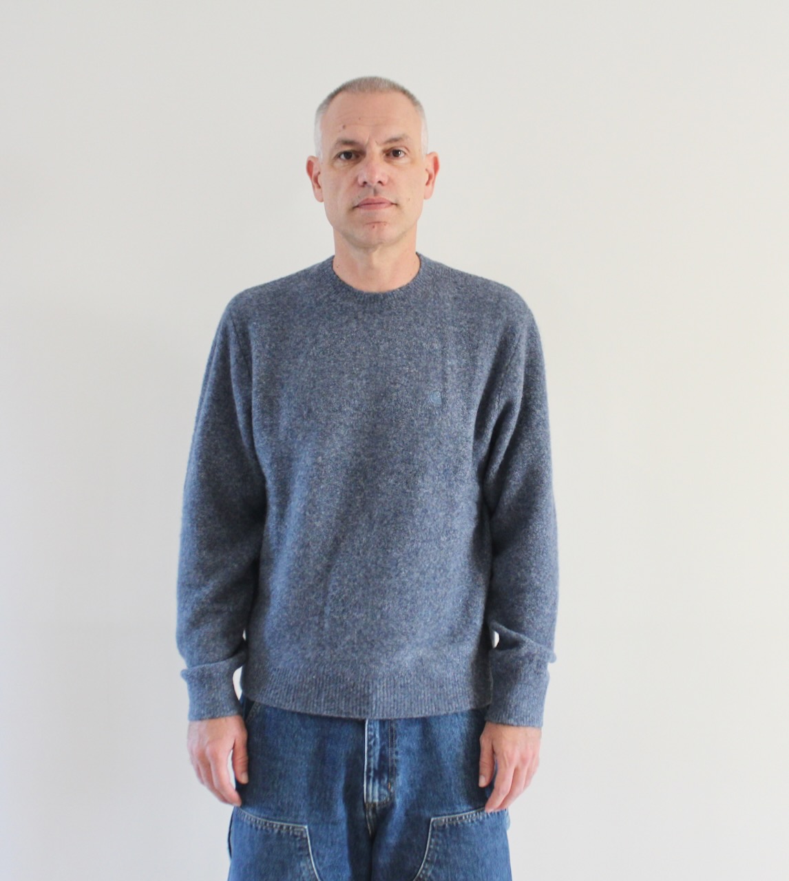 Carhartt Wip Curtis Sweater Tangled Shady Blue