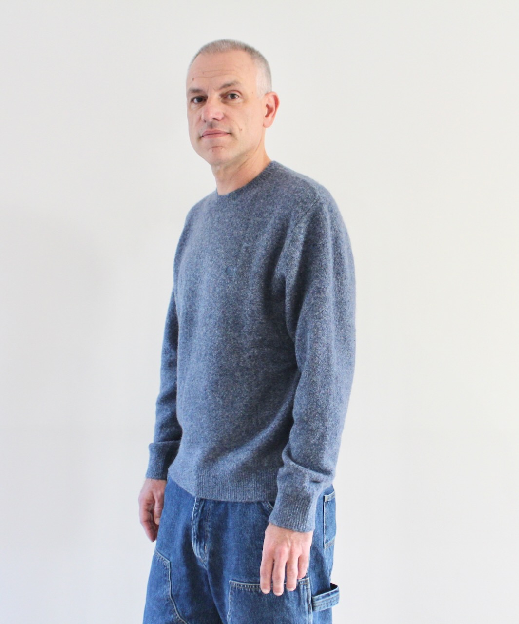 Carhartt Wip Curtis Sweater Tangled Shady Blue