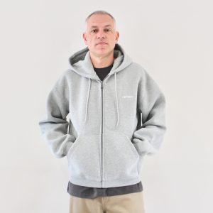 Carhartt Wip Hooded Ebbert Jacket Grey Heather White