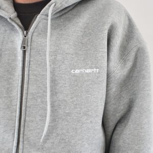 Carhartt Wip Hooded Ebbert Jacket Grey Heather White