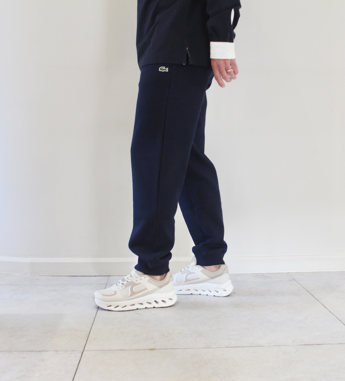 Lacoste Track Pant Piqué de Coton Bleu Marine