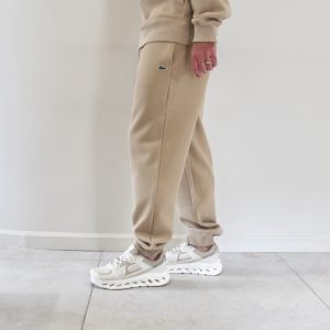 Lacoste Track Pant Piqué de Coton Beige