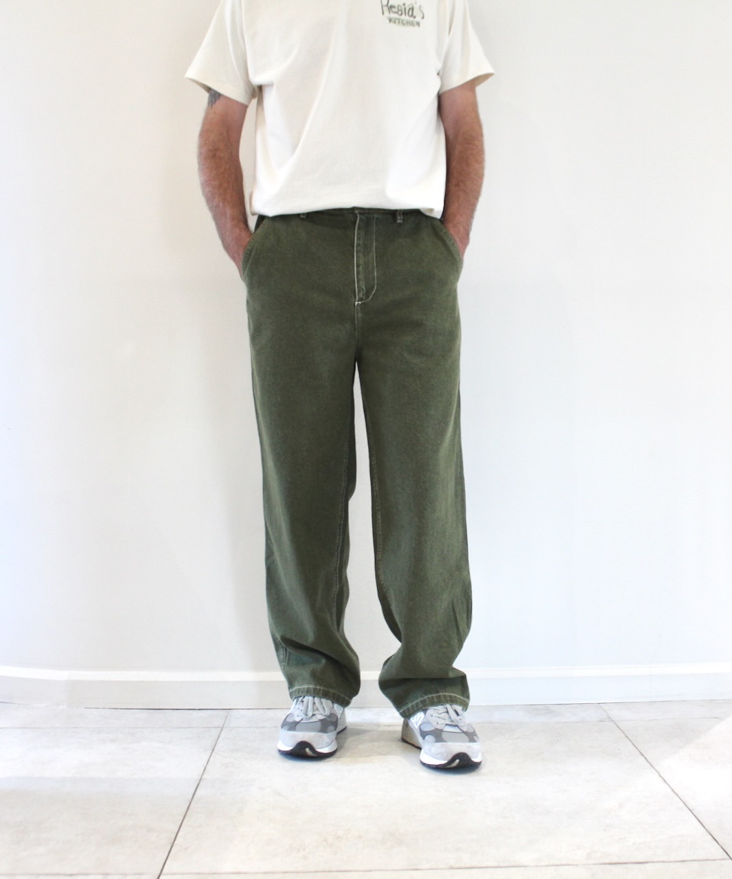 AMV Uzatown Pant straight Kaki