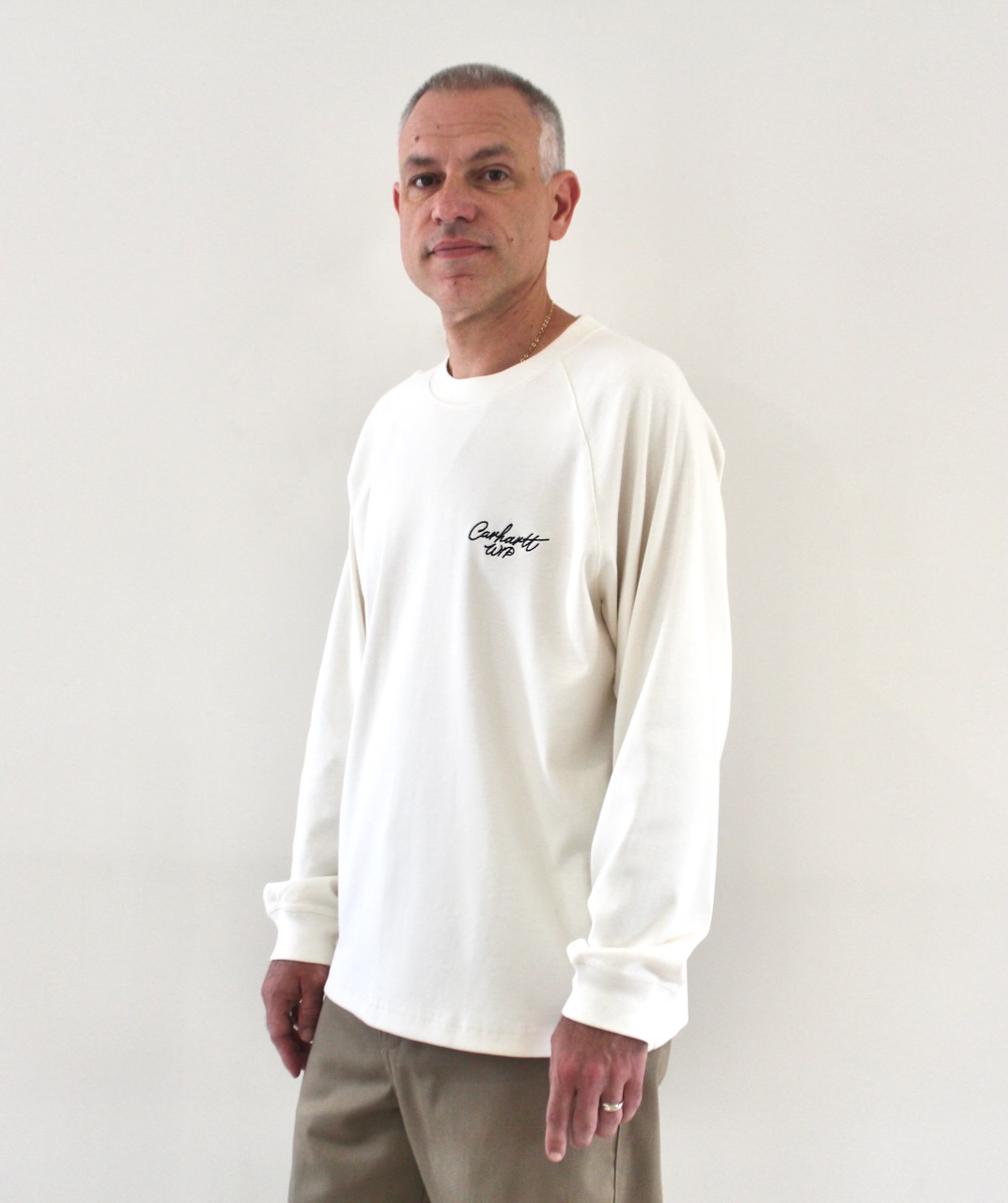 Carhartt Wip Signature Rib T-shirt L/S Wax black