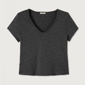 Sonoma t-shirt col V noir vintage
