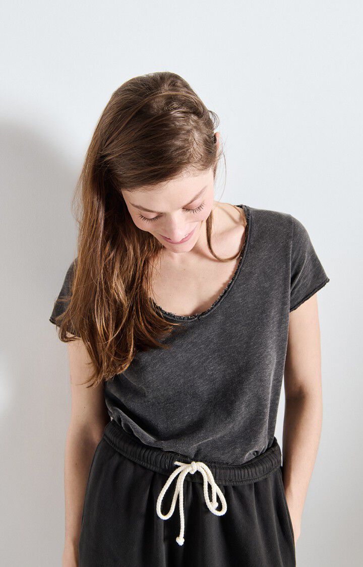 Sonoma t-shirt col V noir vintage