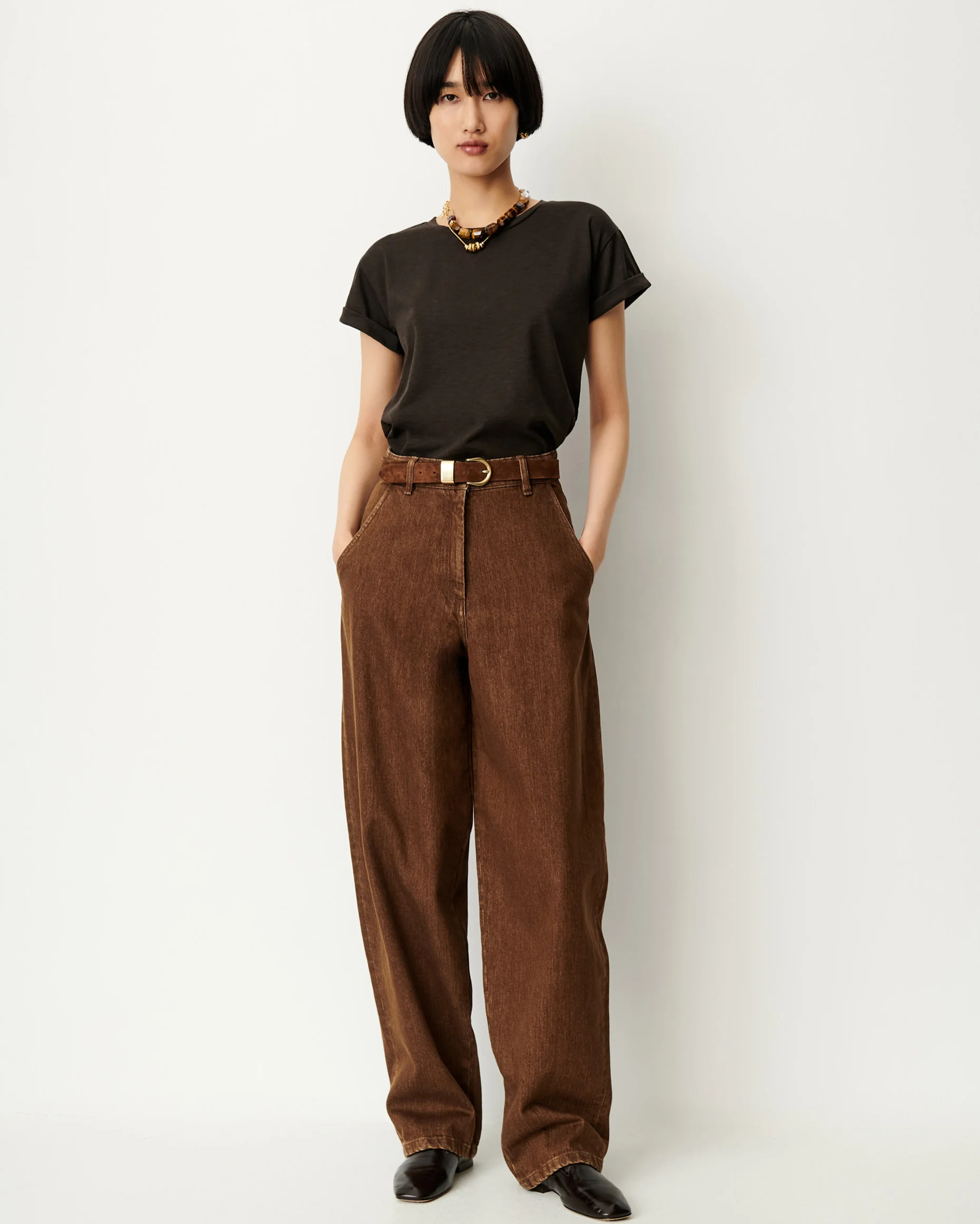 Sessùn Albano T-shirt Kaki Smoke