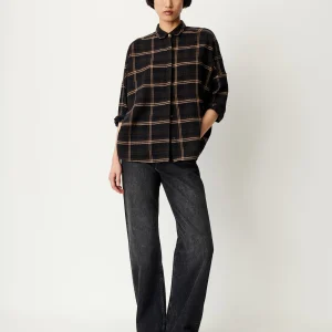 Sessùn Deliwool Wide Shirt Navypath
