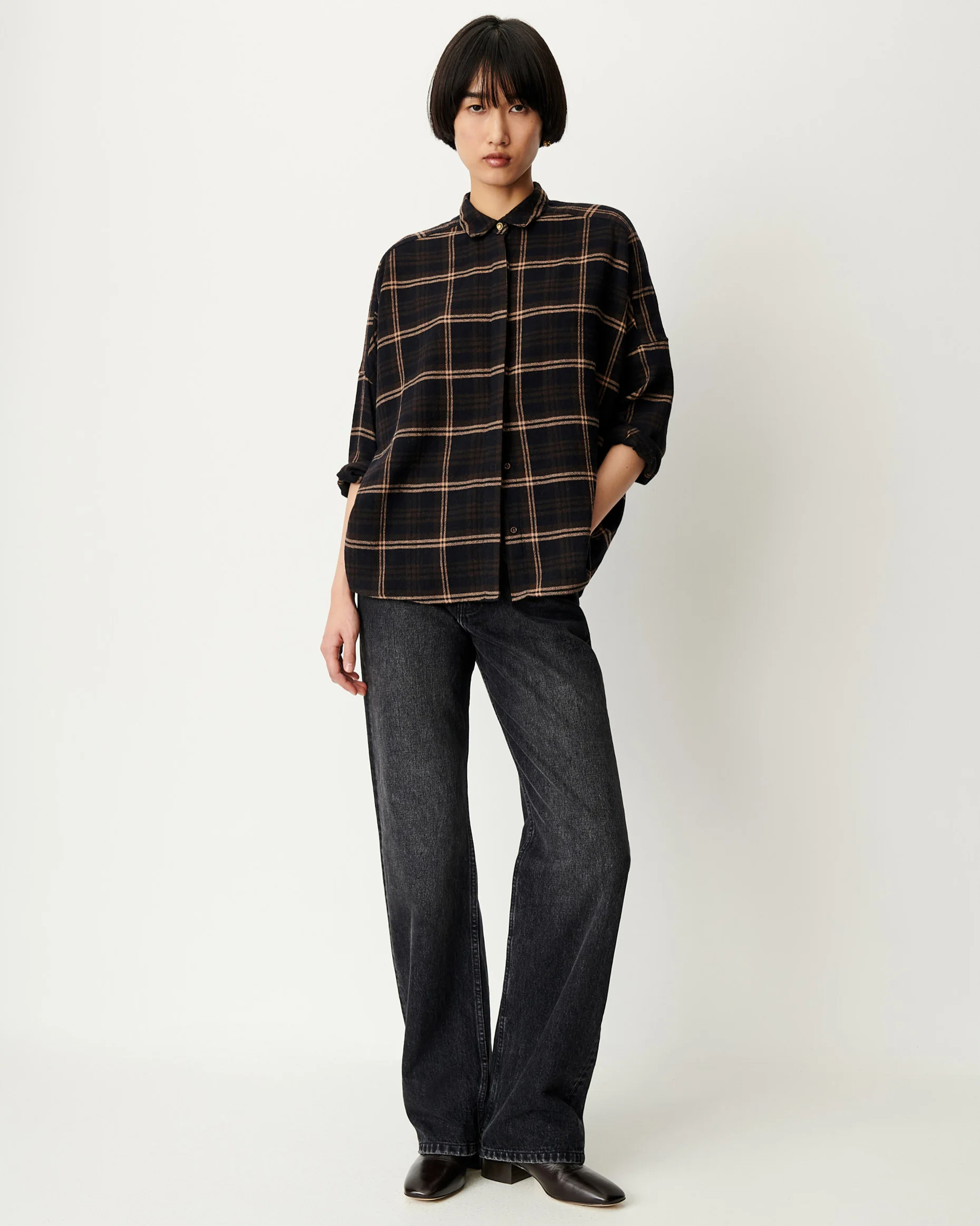 Sessùn Deliwool Wide Shirt Navypath