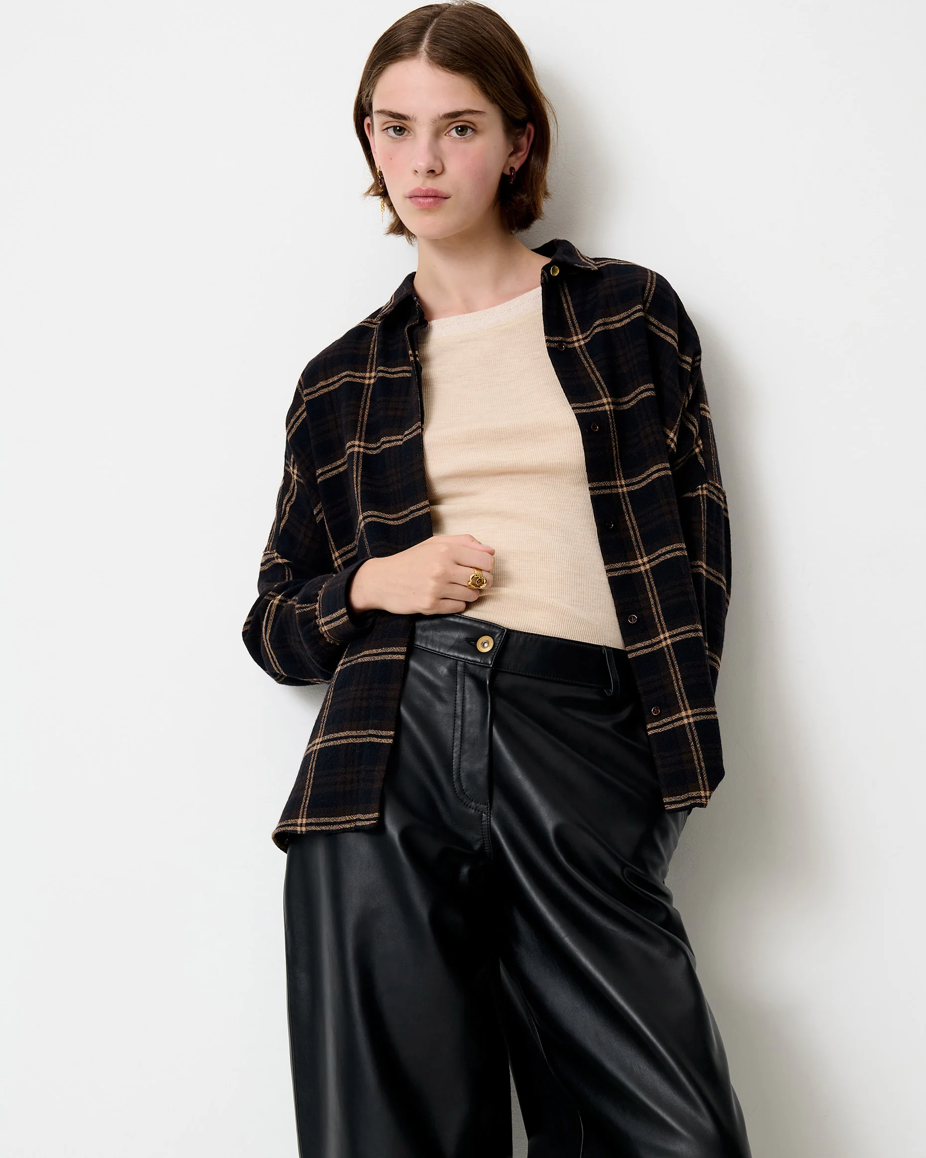 Sessùn Deliwool Wide Shirt Navypath