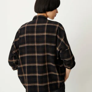 Sessùn Deliwool Wide Shirt Navypath
