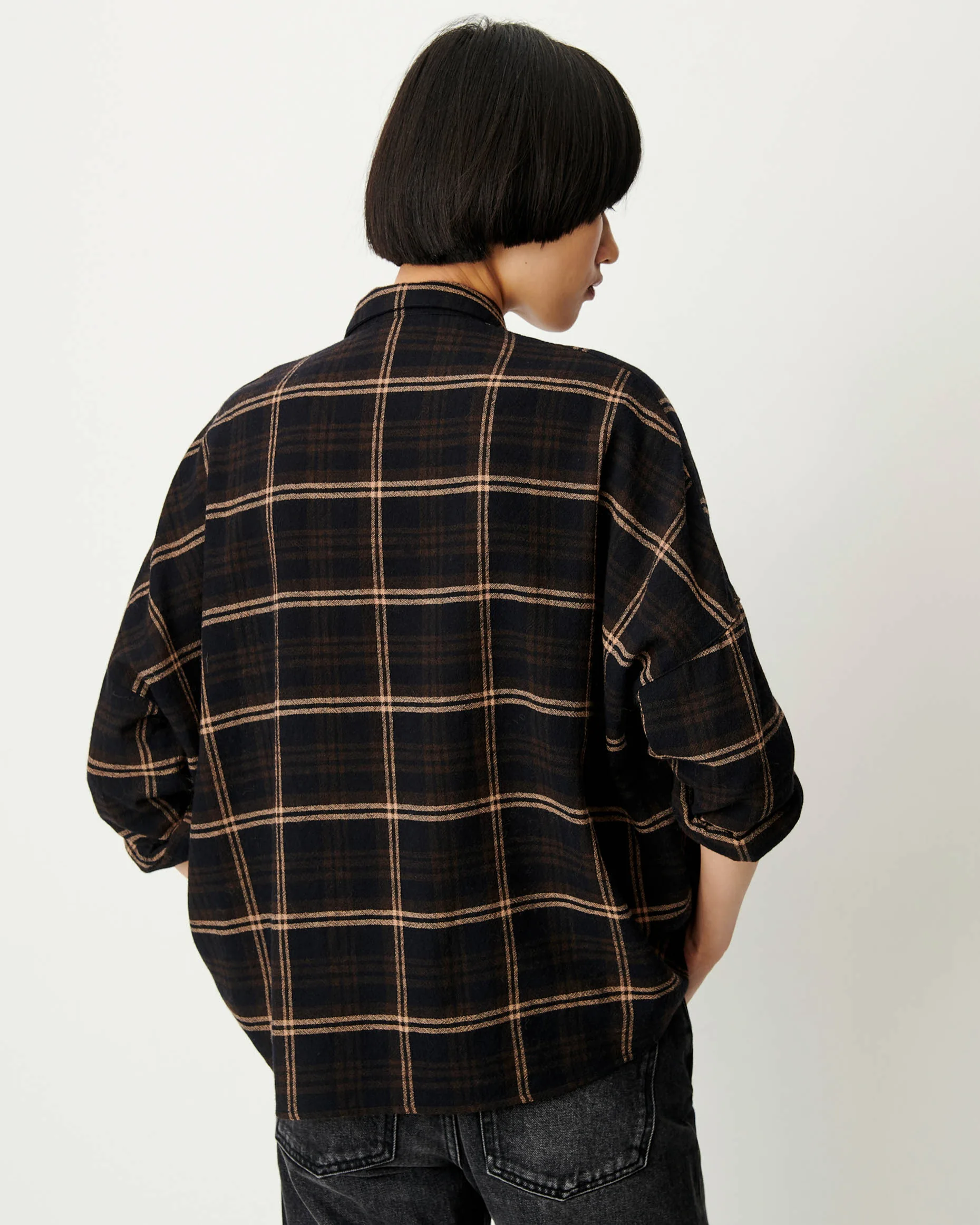 Sessùn Deliwool Wide Shirt Navypath