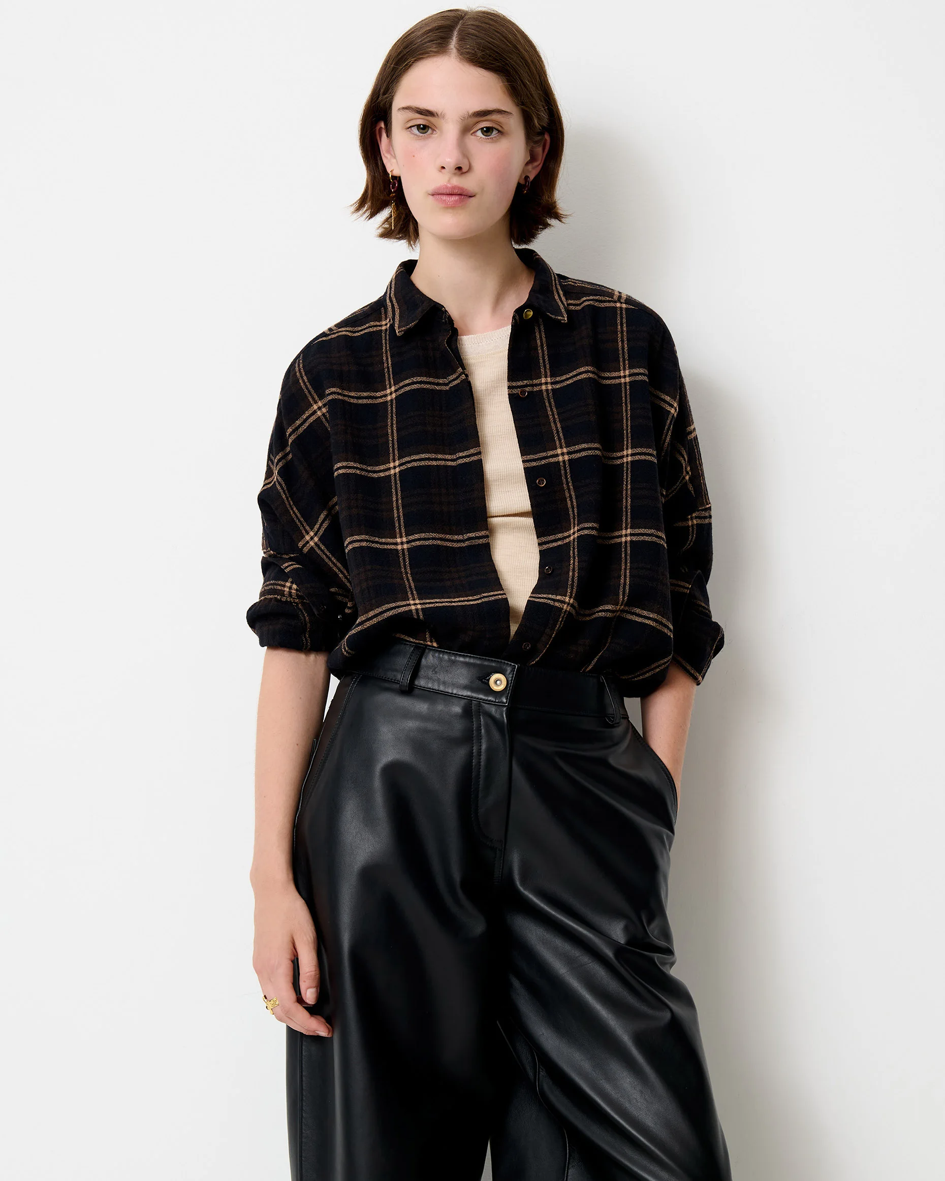 Sessùn Deliwool Wide Shirt Navypath