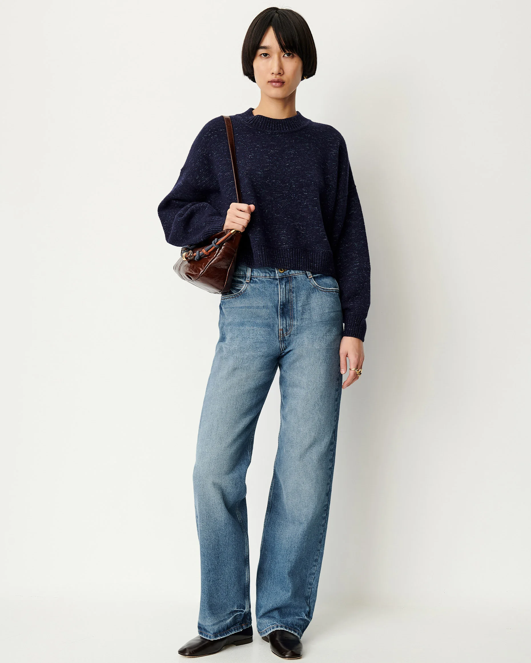 Sessùn Speto Pull col rond Mood Indigo