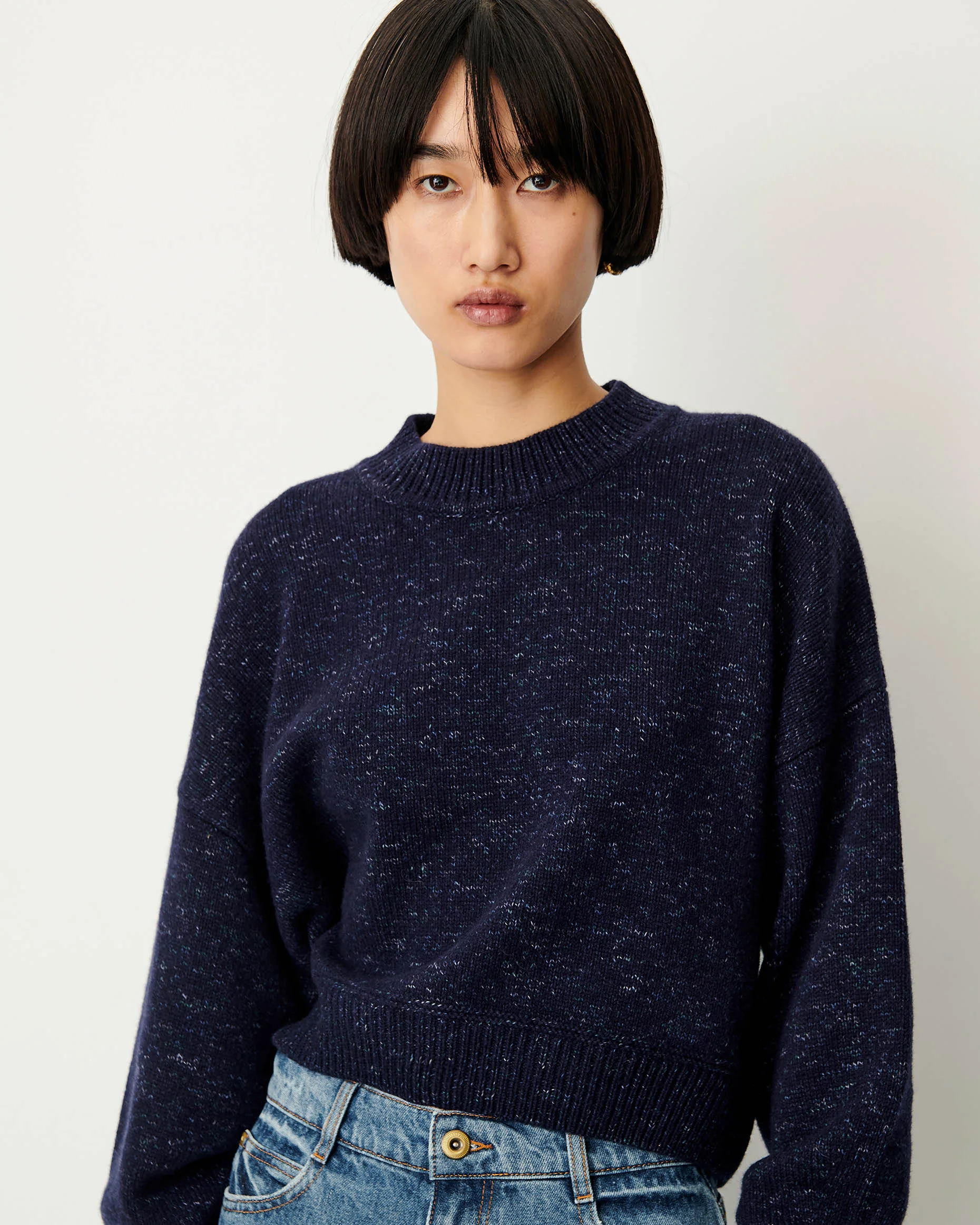 Sessùn Speto Pull col rond Mood Indigo