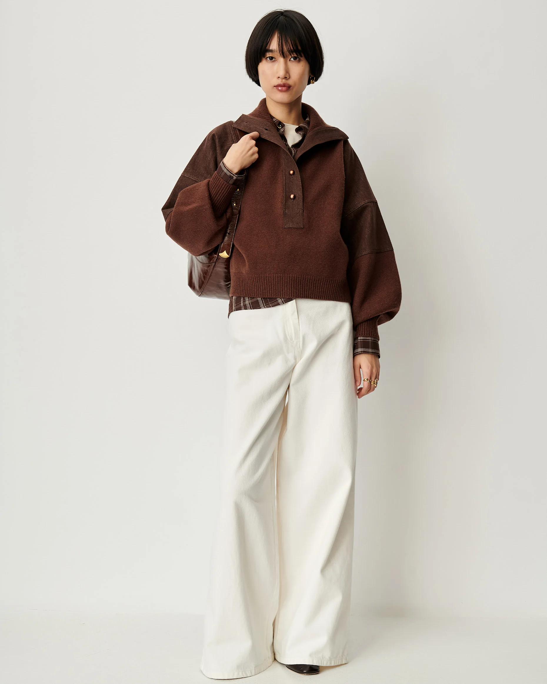 Sessun Wyssal Turtle Neck Patina Brown