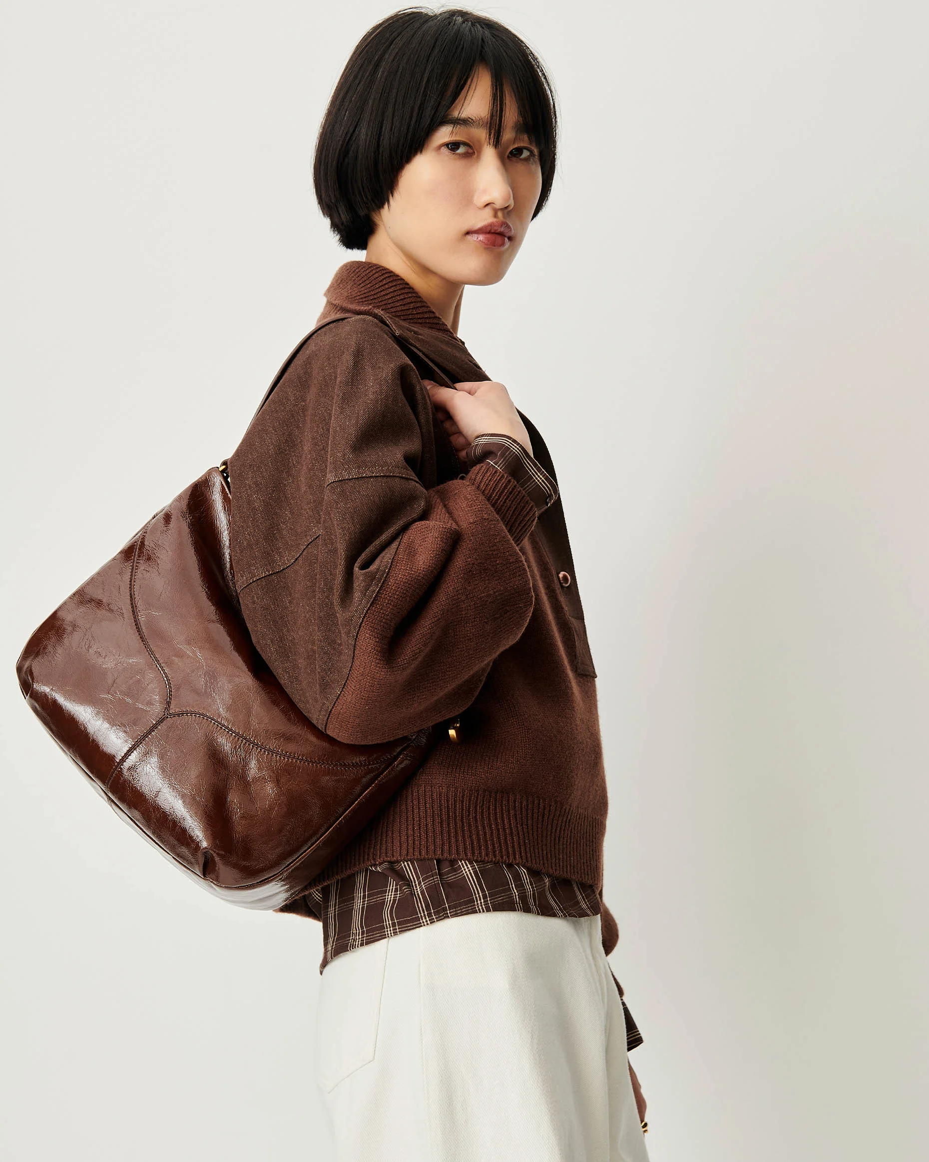 Sessun Wyssal Turtle Neck Patina Brown
