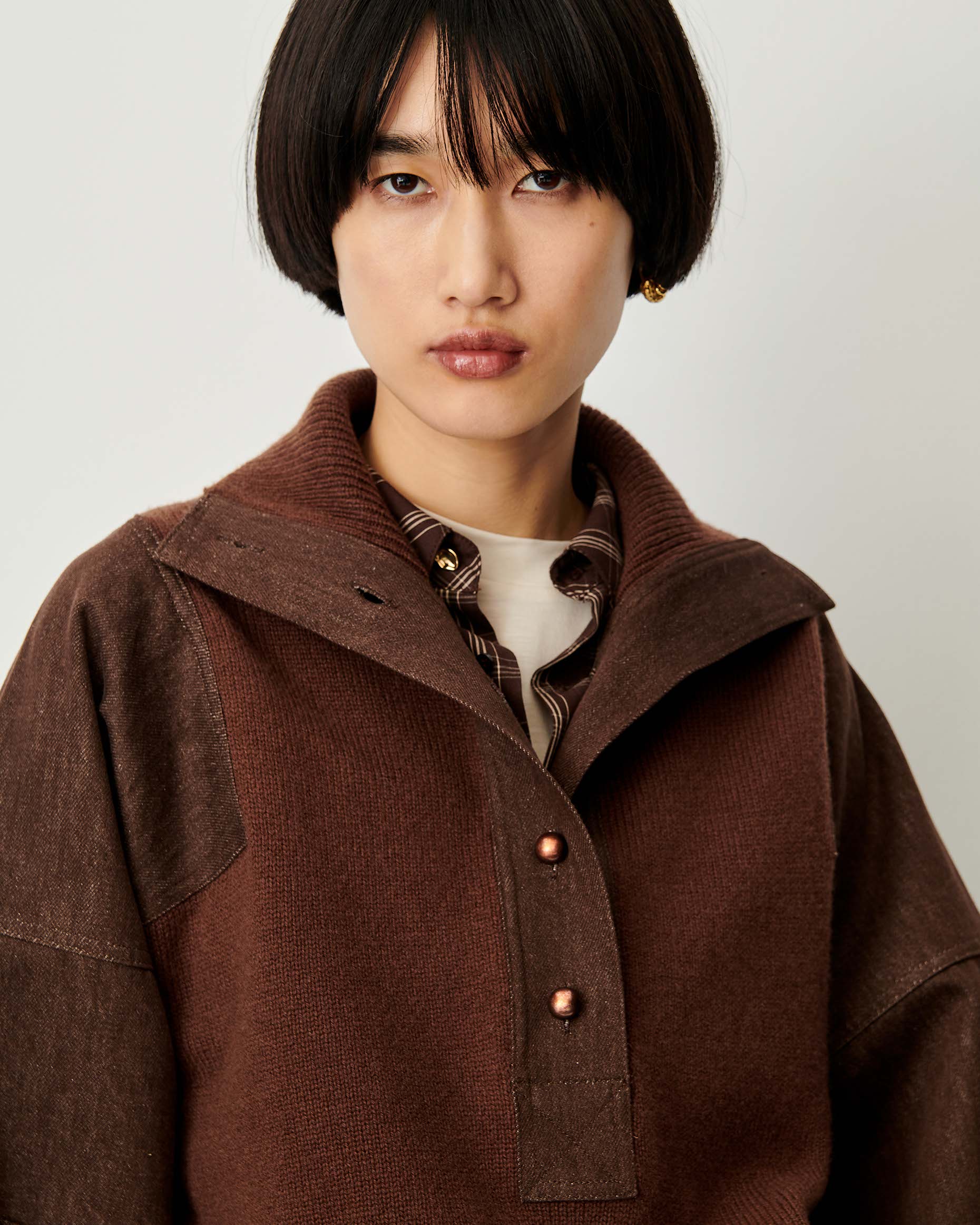 Sessun Wyssal Turtle Neck Patina Brown