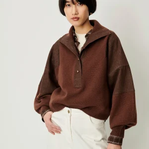 Sessun Wyssal Turtle Neck Patina Brown