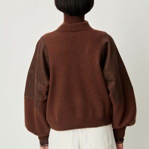 Sessun Wyssal Turtle Neck Patina Brown