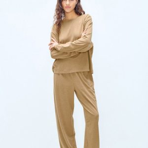 AMV Ypawood Tshirt manches longues Macchiato Chiné