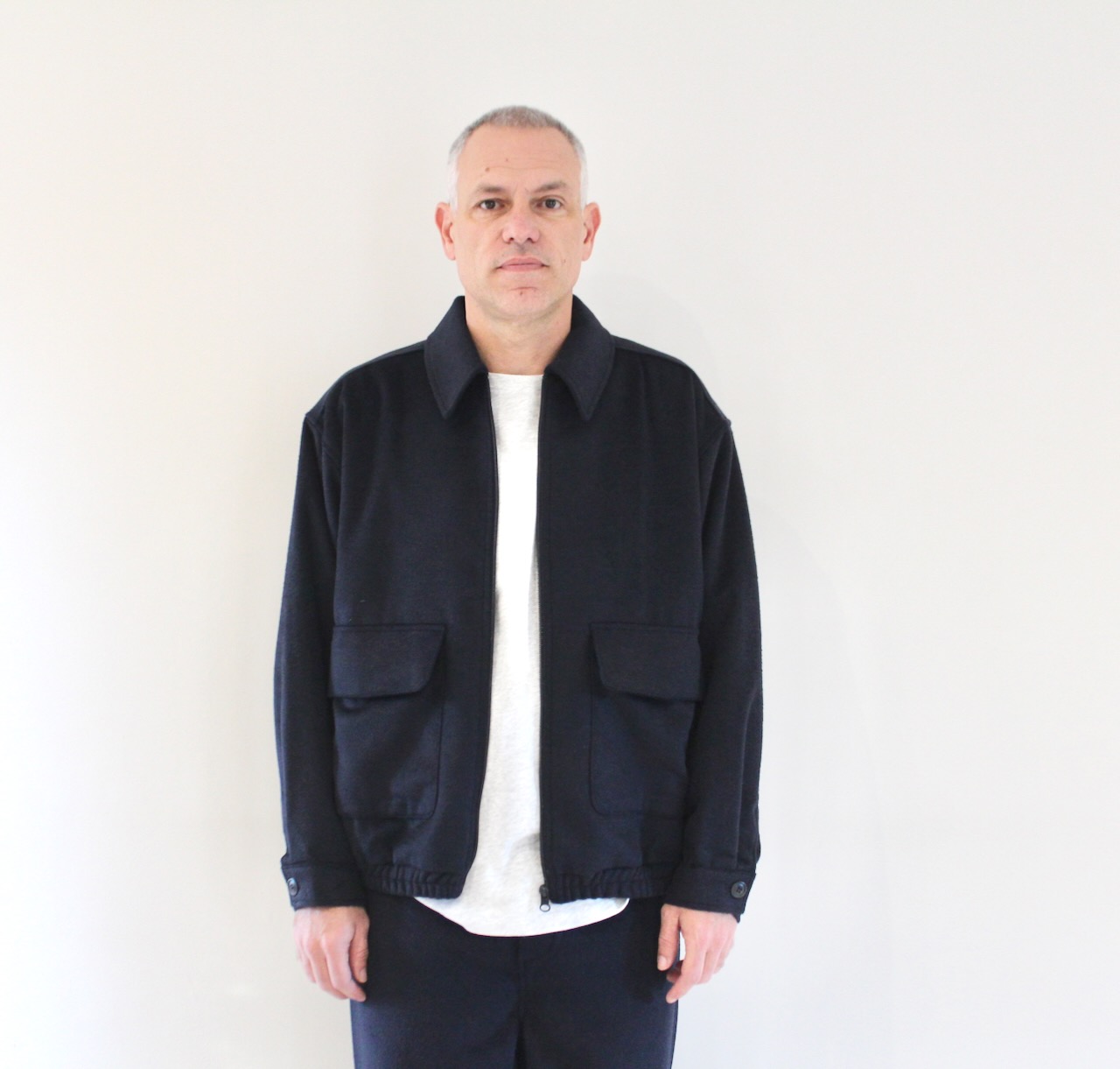 AMV Dodiloo Veste Zippée Navy chiné