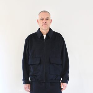 AMV Dodiloo Veste Zippée Navy chiné