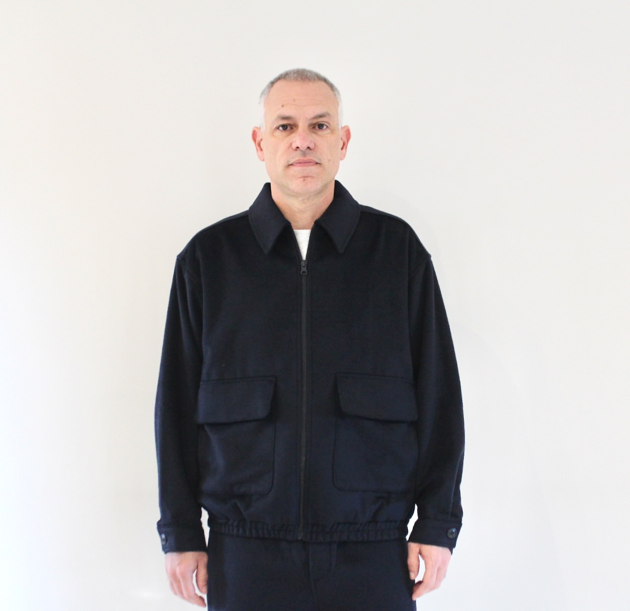 AMV Dodiloo Veste Zippée Navy chiné