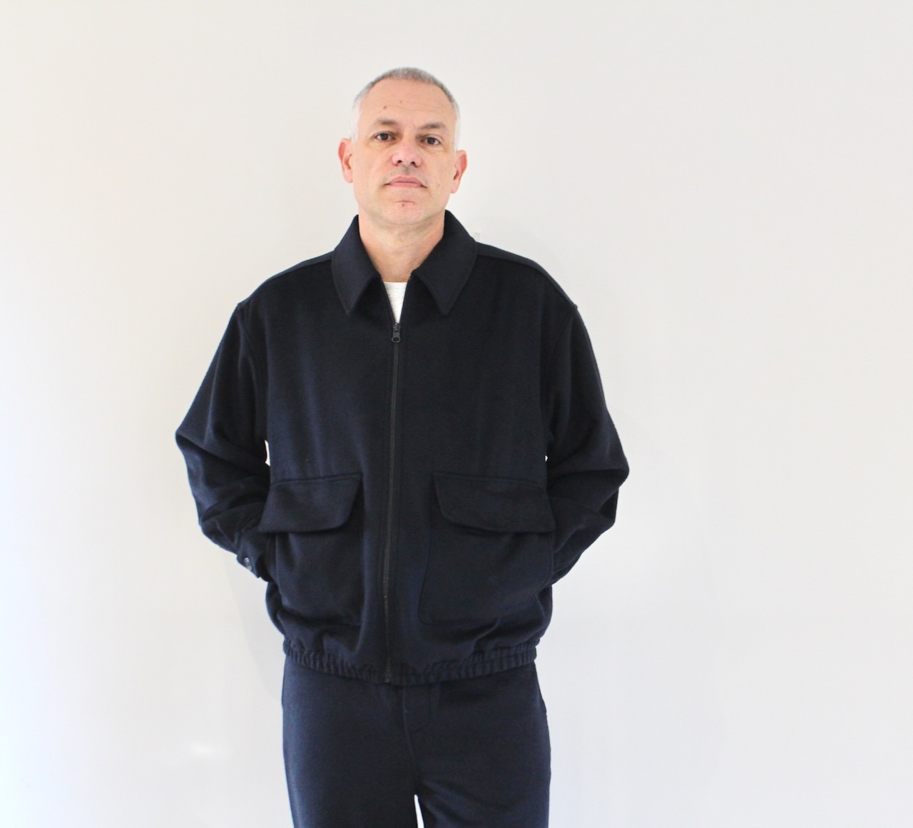AMV Dodiloo Veste Zippée Navy chiné