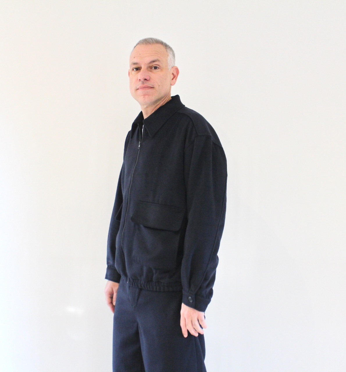 AMV Dodiloo Veste Zippée Navy chiné
