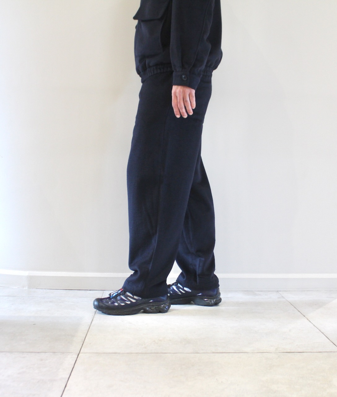 AMV Dodiloo Pantalon Carotte Navy Chiné