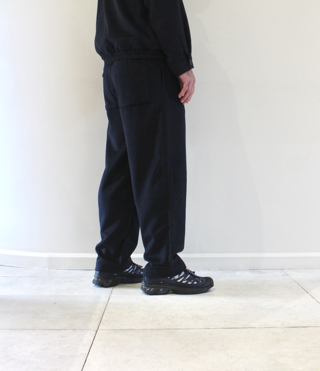 AMV Dodiloo Pantalon Carotte Navy Chiné