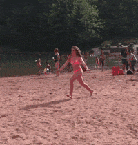 Gymnastique Toulouse plage GIF