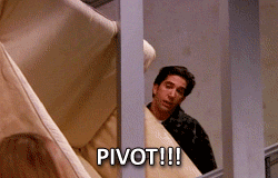 Gif série friends, déménagement