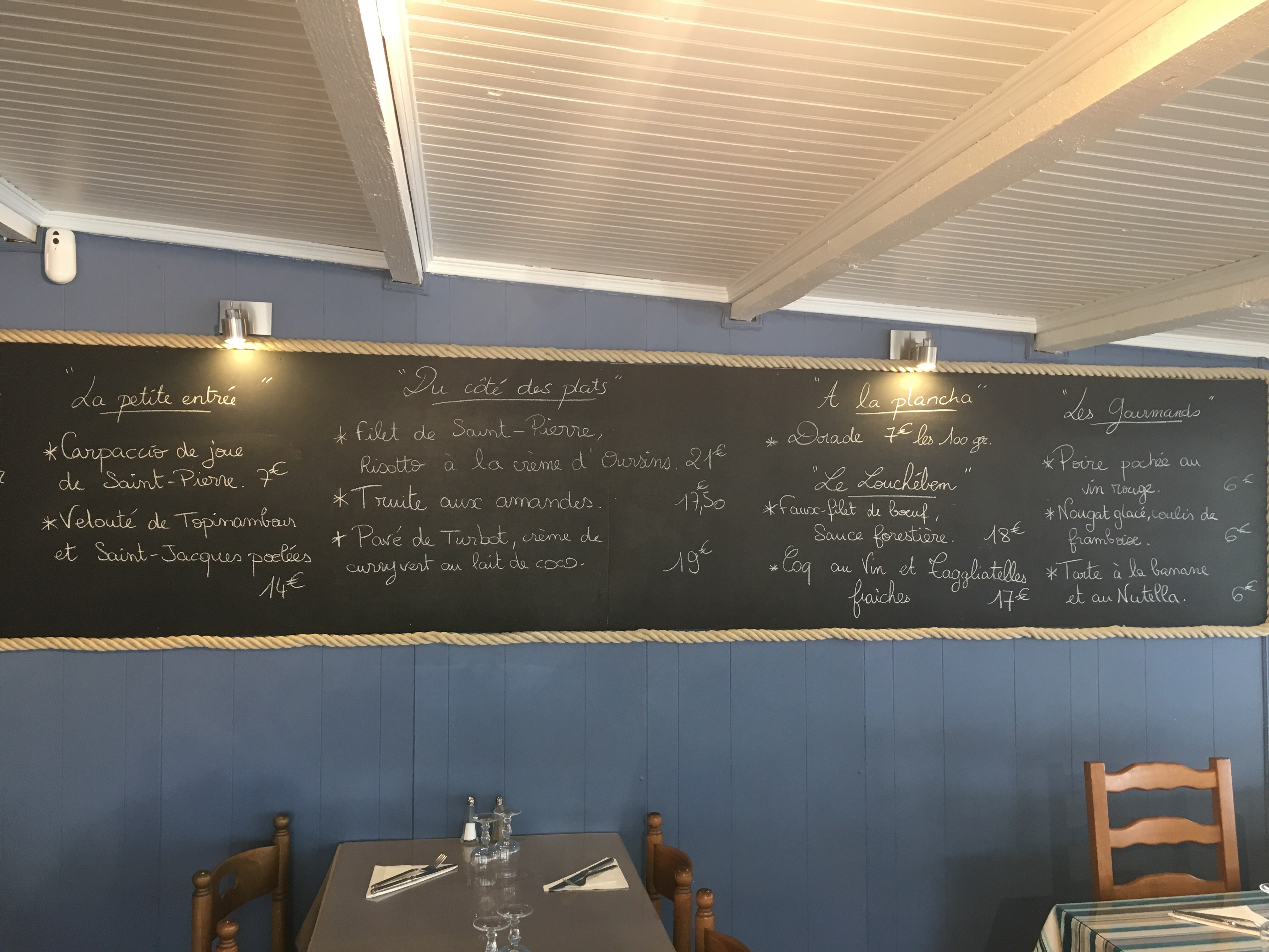 Restaurant Le Club House Du Cnm Martigues Menu