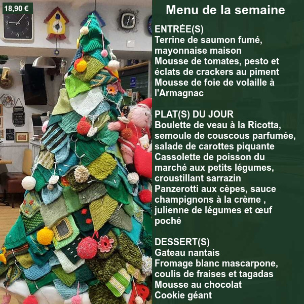 Menu de la semaine