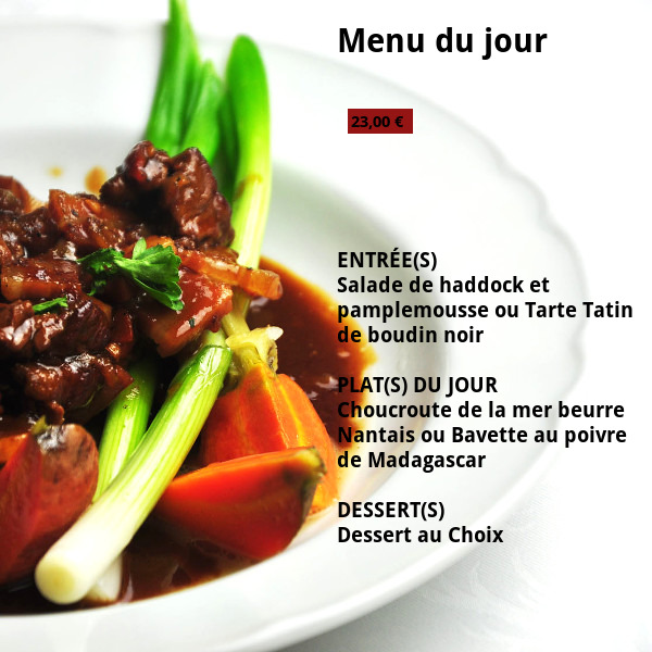 Menu du jour