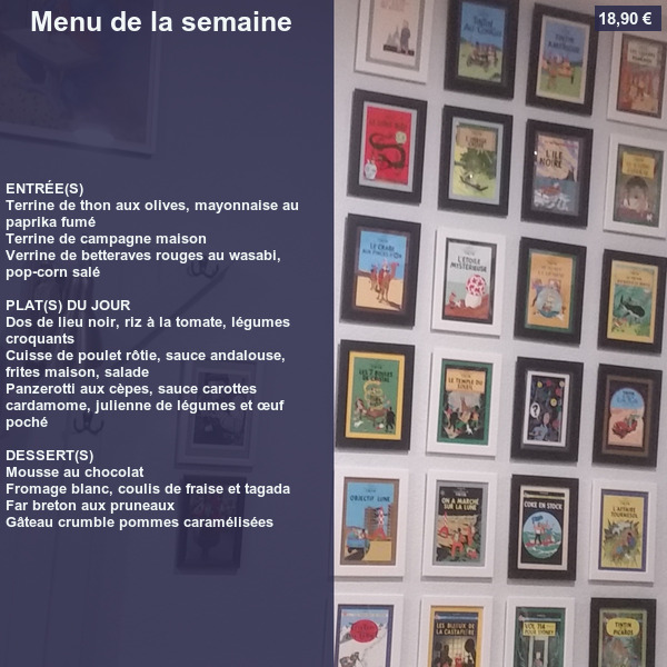 Menu de la semaine