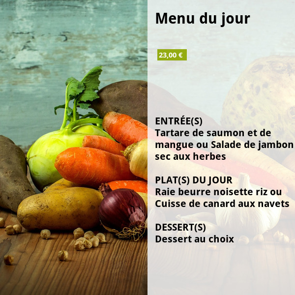 Menu du jour