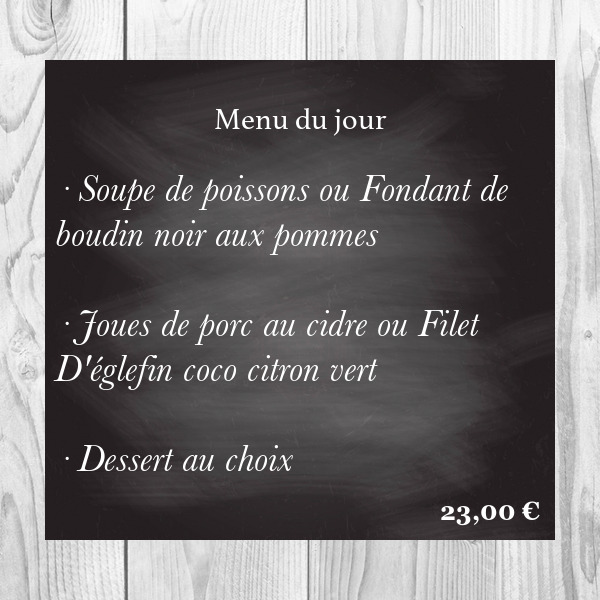 Menu du jour