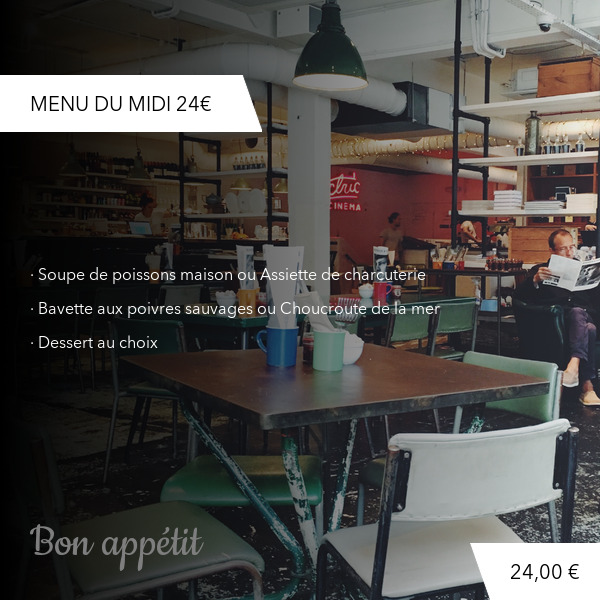 Menu du midi 24€
