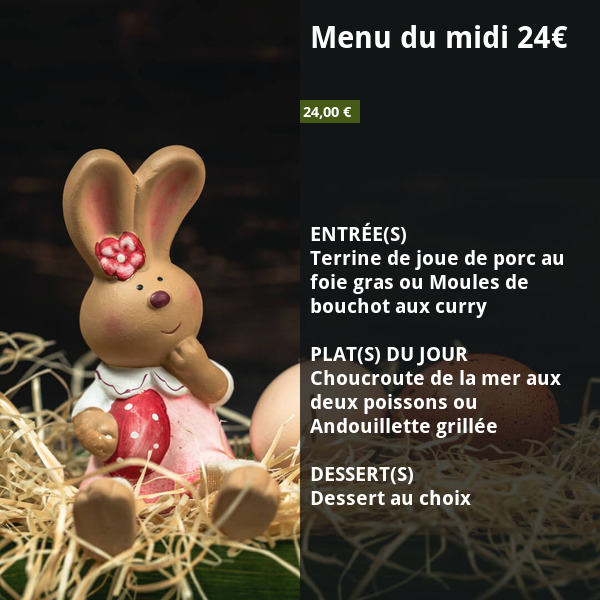 Menu du midi 24€