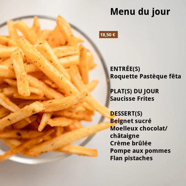 Menu du jour