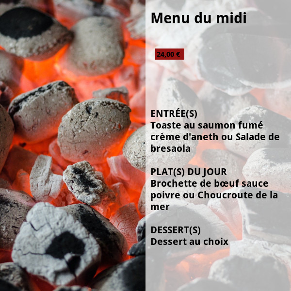 Menu du midi