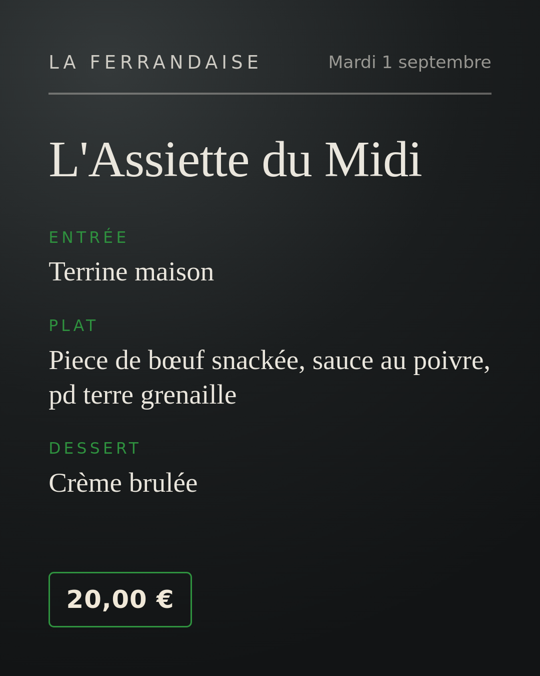 L'Assiette du Midi