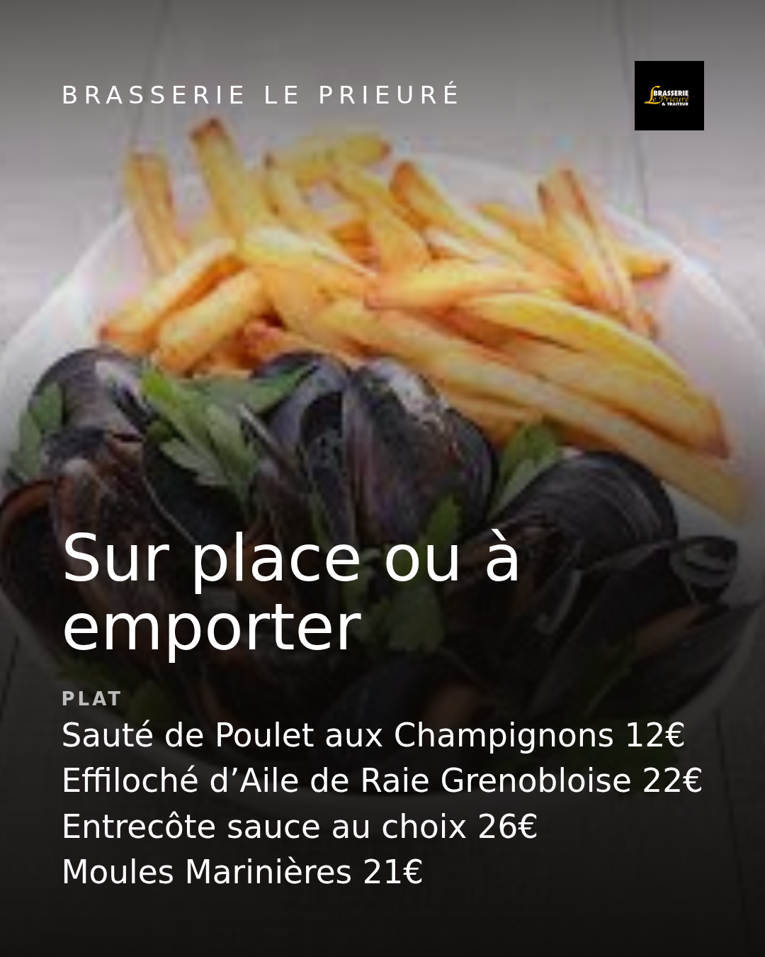 Sur place ou à emporter