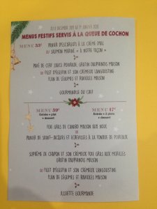 Menu du Jour