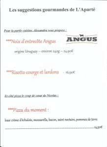 Suggestions gourmandes