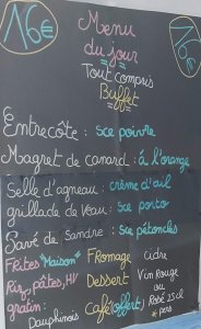 Menu du Jour : Dimanche 19 Janvier 2020