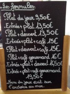 Menu du jour de ce samedi 22/02.